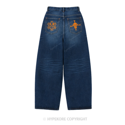 One Piece washed jeans-Limited Sale