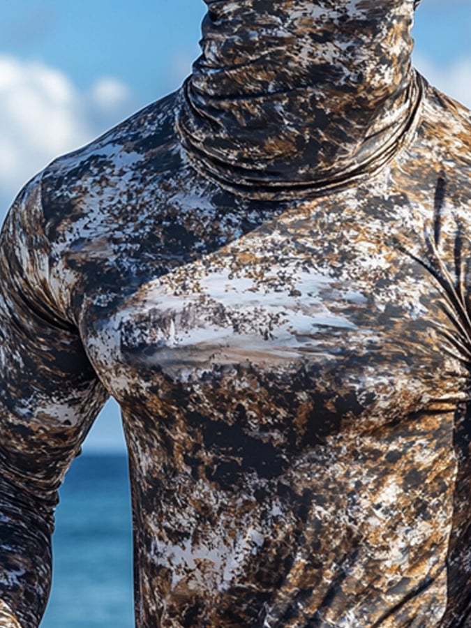 Men's Outdoor Sun Protection Breathable Cool Hooded Sun Protection Long-Sleeved Top-Limited Sale