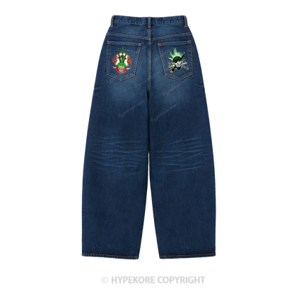 One Piece washed jeans-Limited Sale