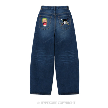 One Piece washed jeans-Limited Sale