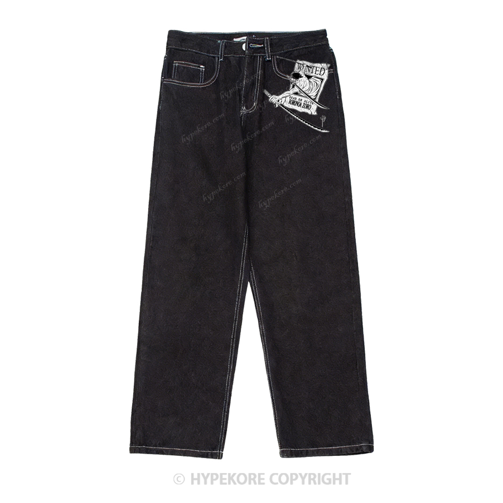 One Piece washed jeans-Limited Sale