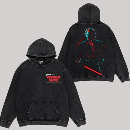 Star Wars Join The Dark Side Printed Unisex Washed T-Shirt-Limited Sale