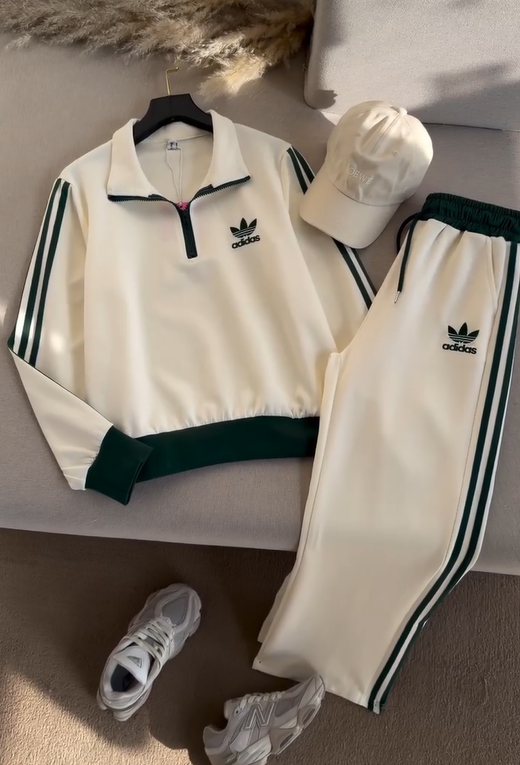 Final Sale 76% OFF | Unisex Track Suit – white/green