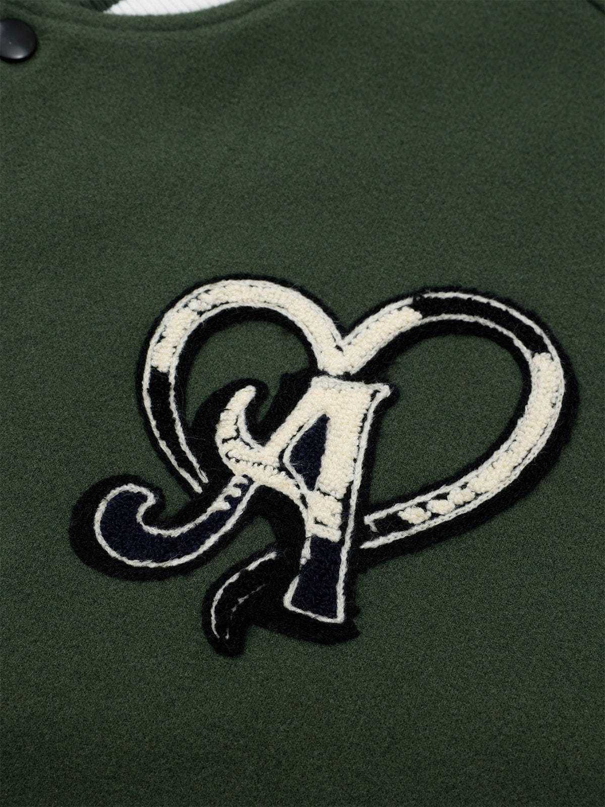 Aelfric Eden Towel Embroidery Badge Varsity Jacket-Limited Sale