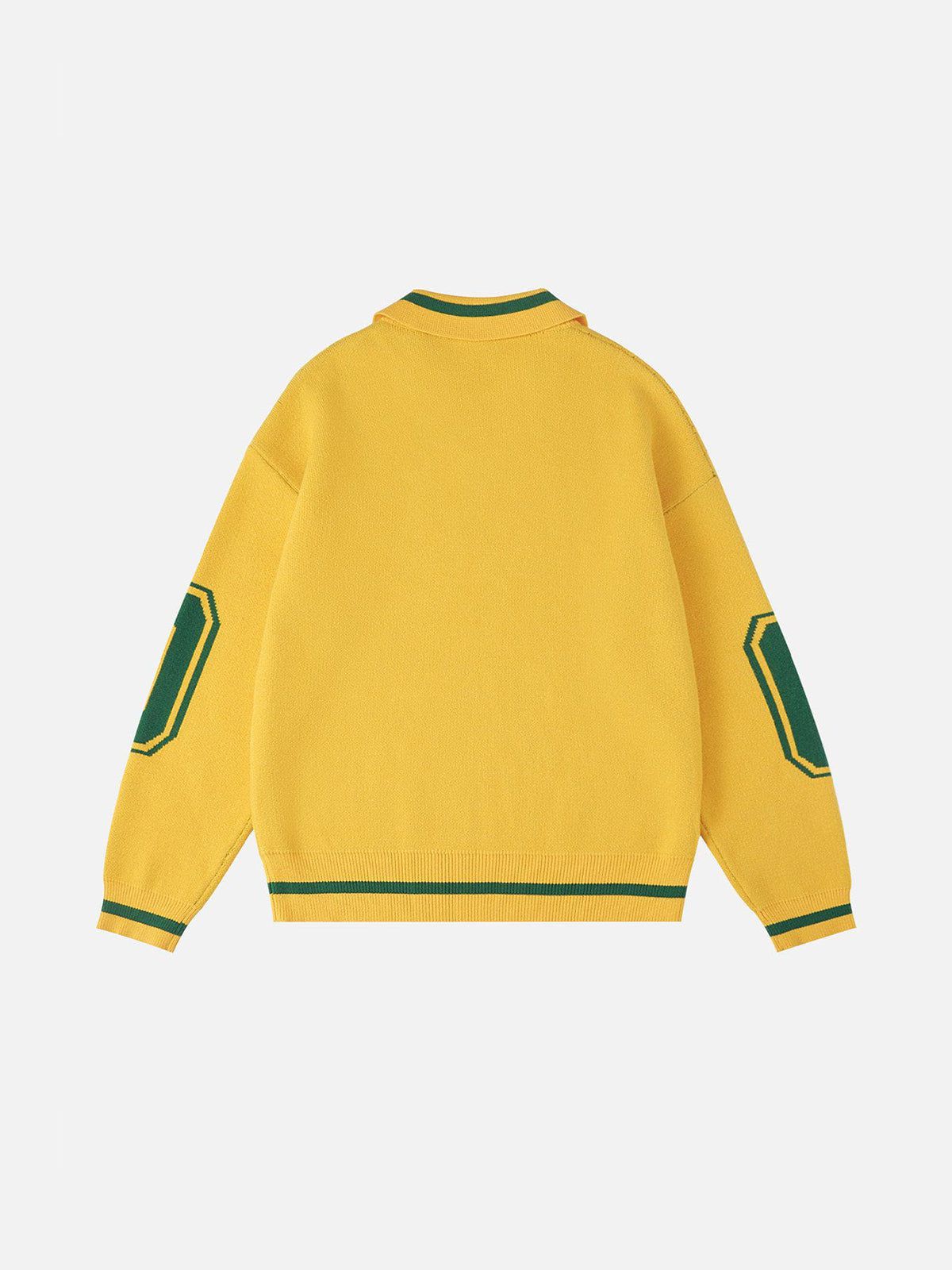Aelfric Eden Number Graphic Polo Sweater-Limited Sale