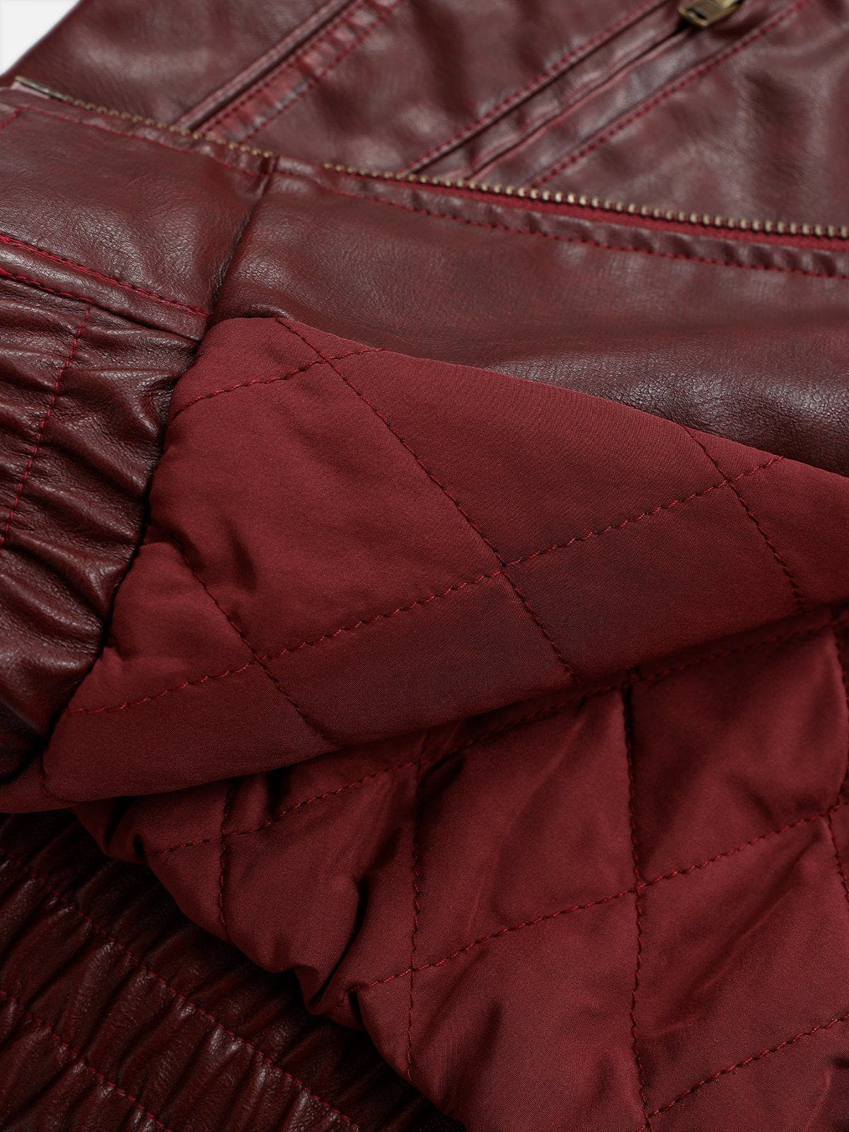 Aelfric Eden Detachable Collar Faux Leather Coat-Limited Sale