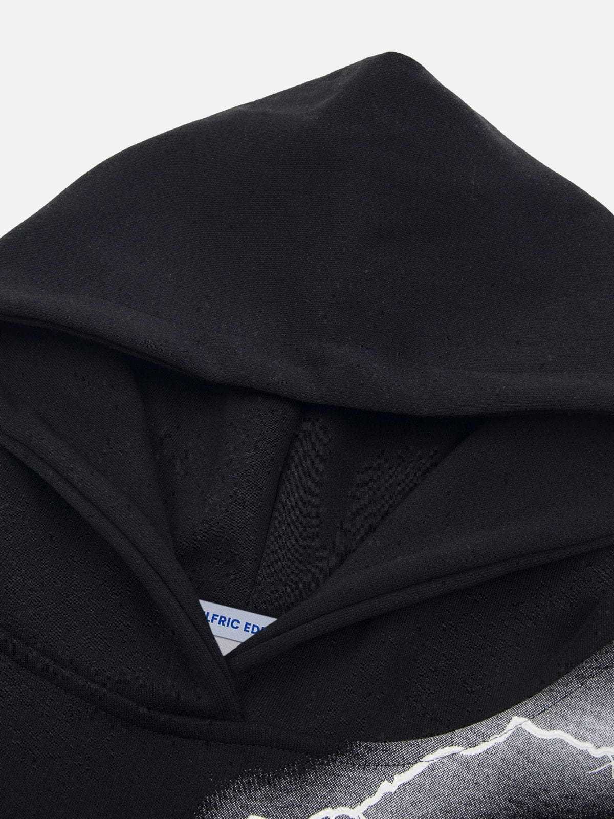 Aelfric Eden Oversized Lightning Graphic Hoodie-Limited Sale