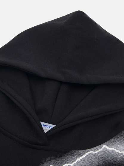 Aelfric Eden Oversized Lightning Graphic Hoodie-Limited Sale