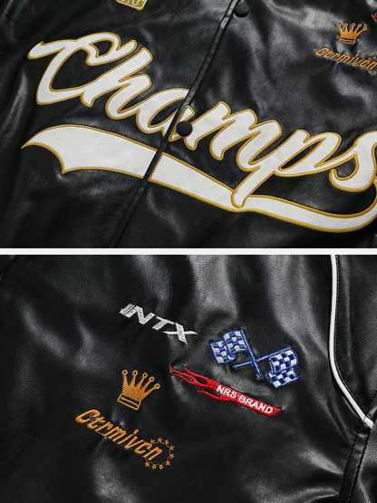Aelfric Eden Racing Leather Jacket-Limited Sale