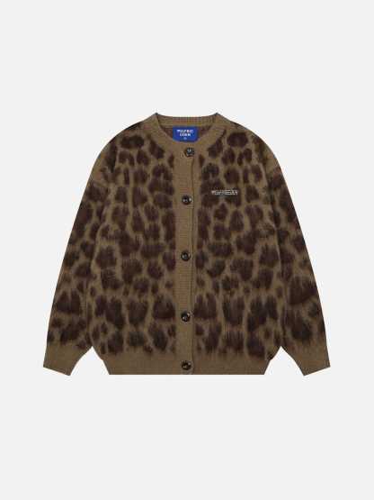 Aelfric Eden Leopard Graphic Cardigan-Limited Sale