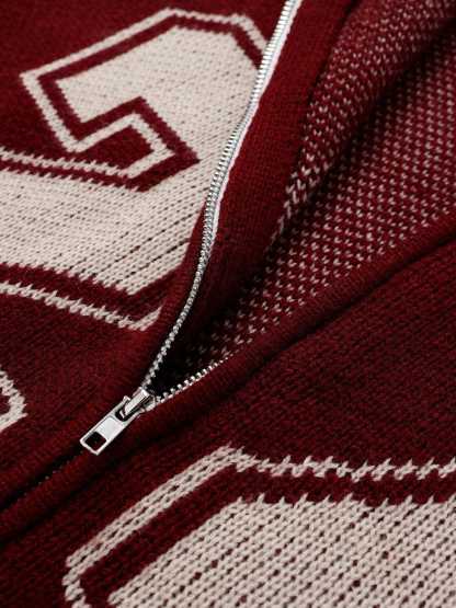 Aelfric Eden 24 Jacquard Zip Up Cardigan-Limited Sale