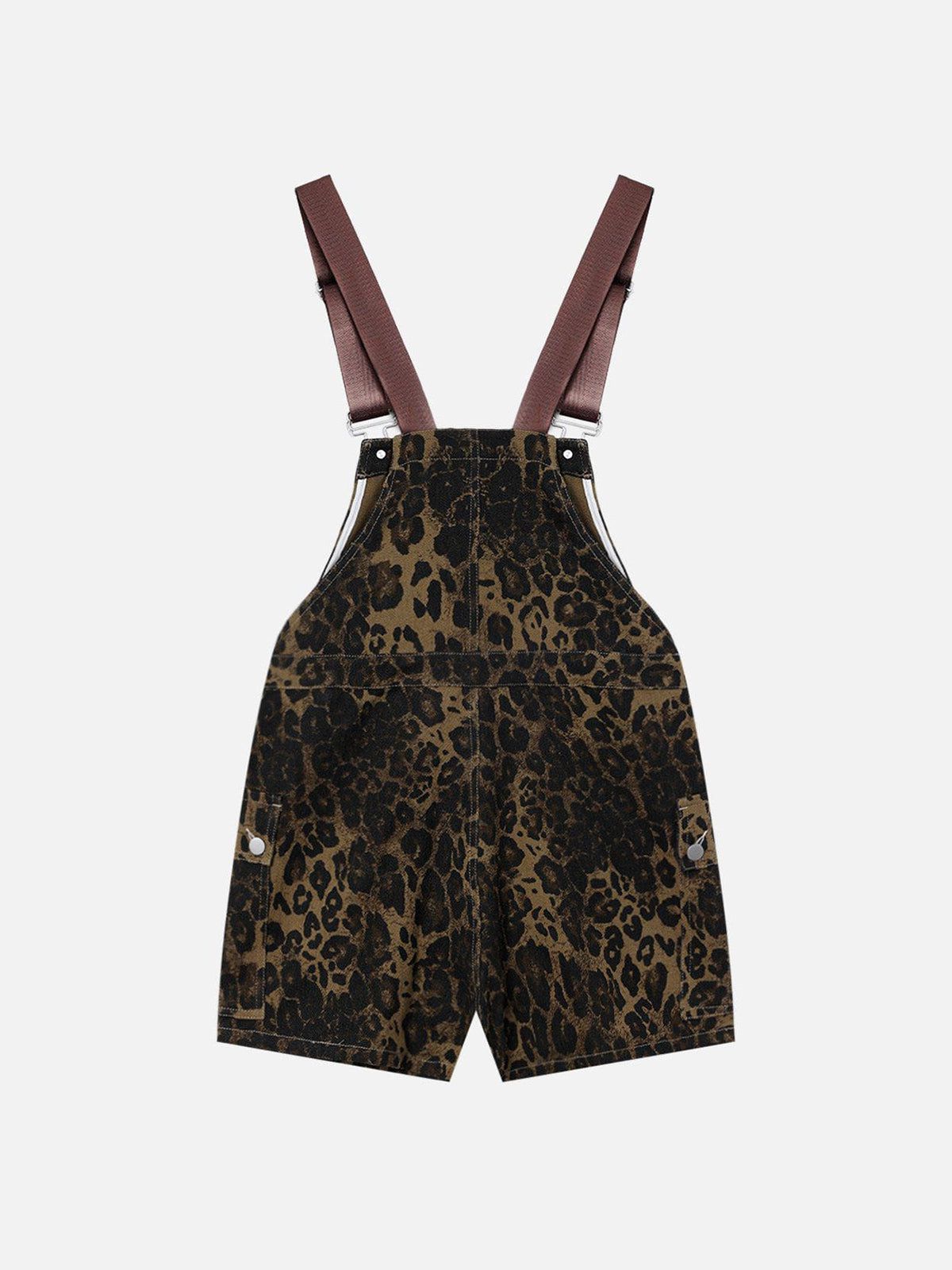 Aelfric Eden Leopard Overall Shorts-Limited Sale