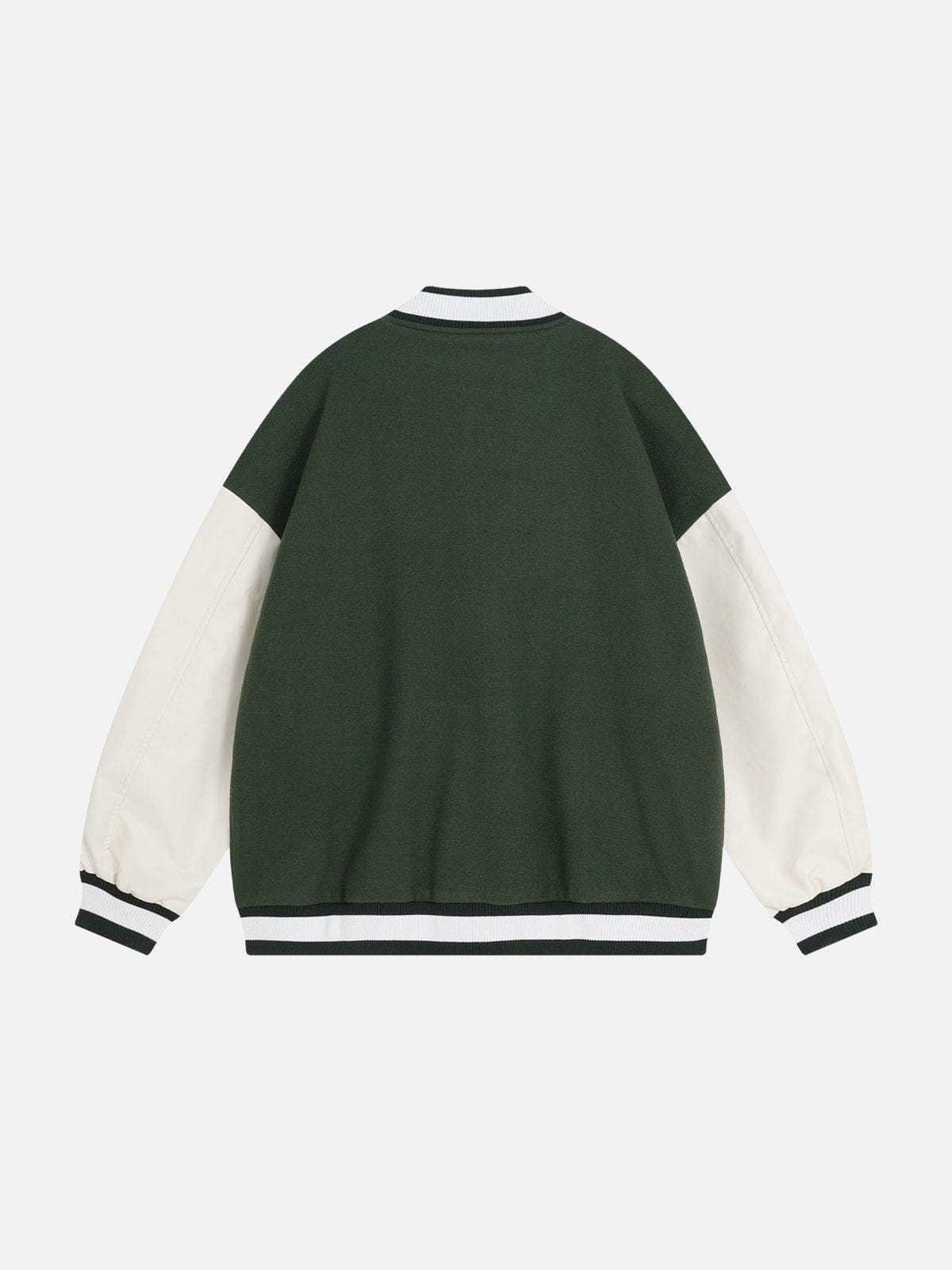 Aelfric Eden Towel Embroidery Badge Varsity Jacket-Limited Sale