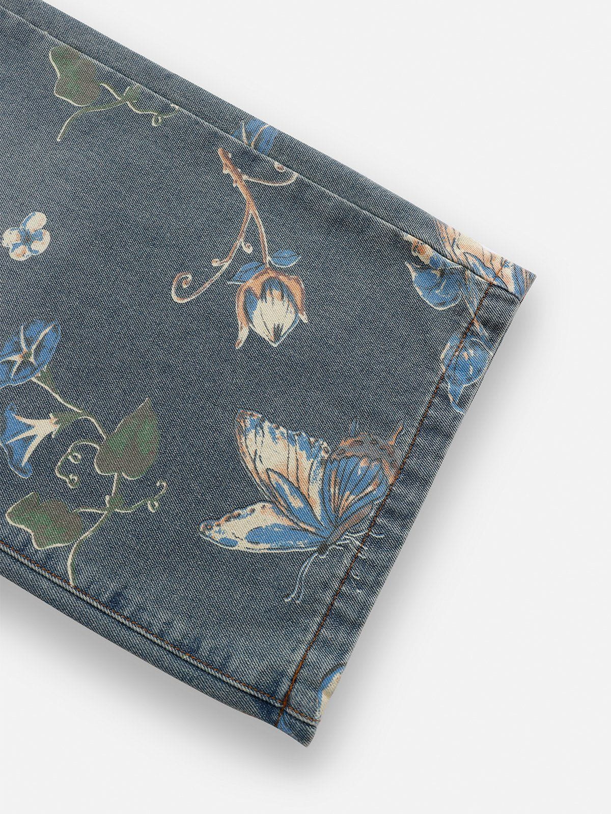 Aelfric Eden Floral Baggy Jeans-Limited Sale