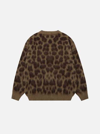 Aelfric Eden Leopard Graphic Cardigan-Limited Sale