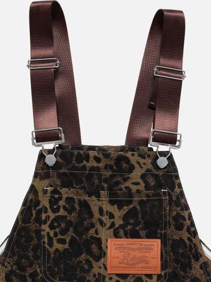 Aelfric Eden Leopard Overall Shorts-Limited Sale