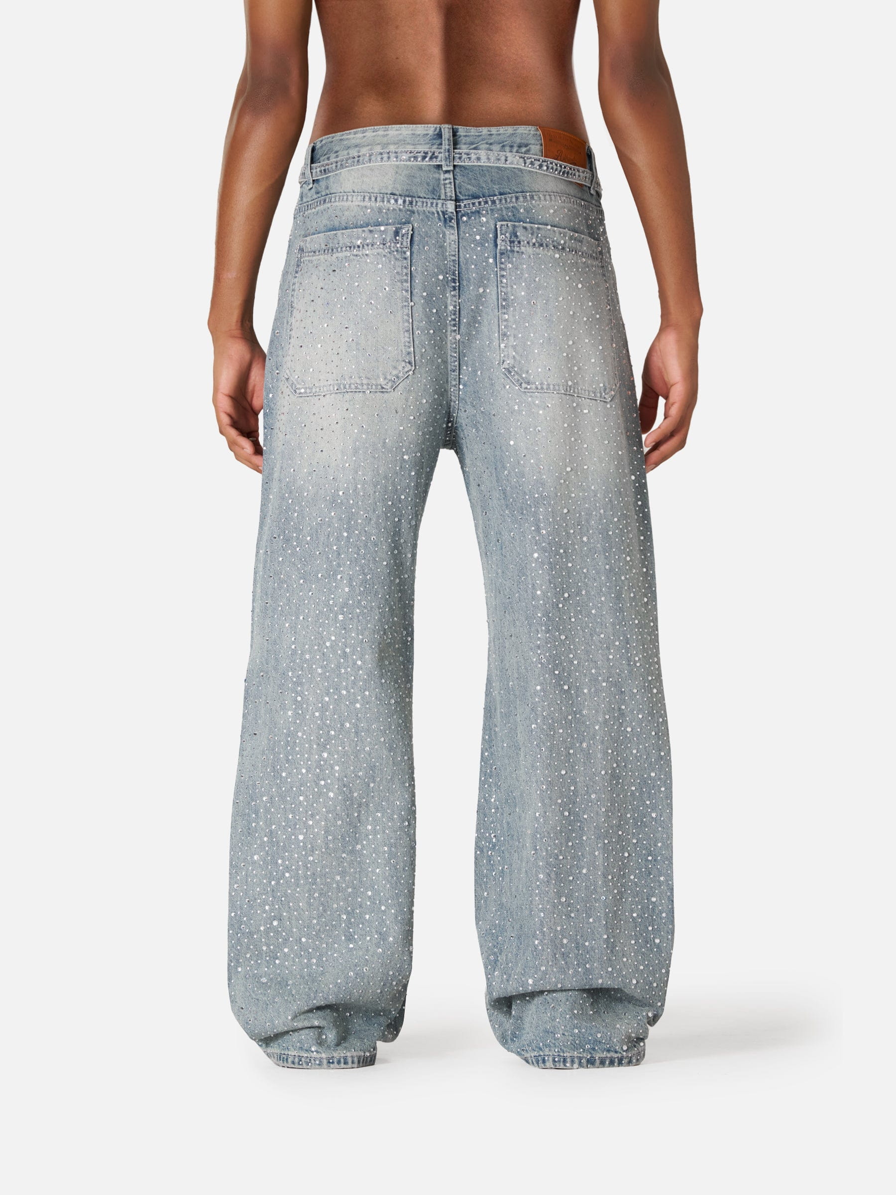 Aelfric Eden Rhinestone Baggy Jeans-Limited Sale
