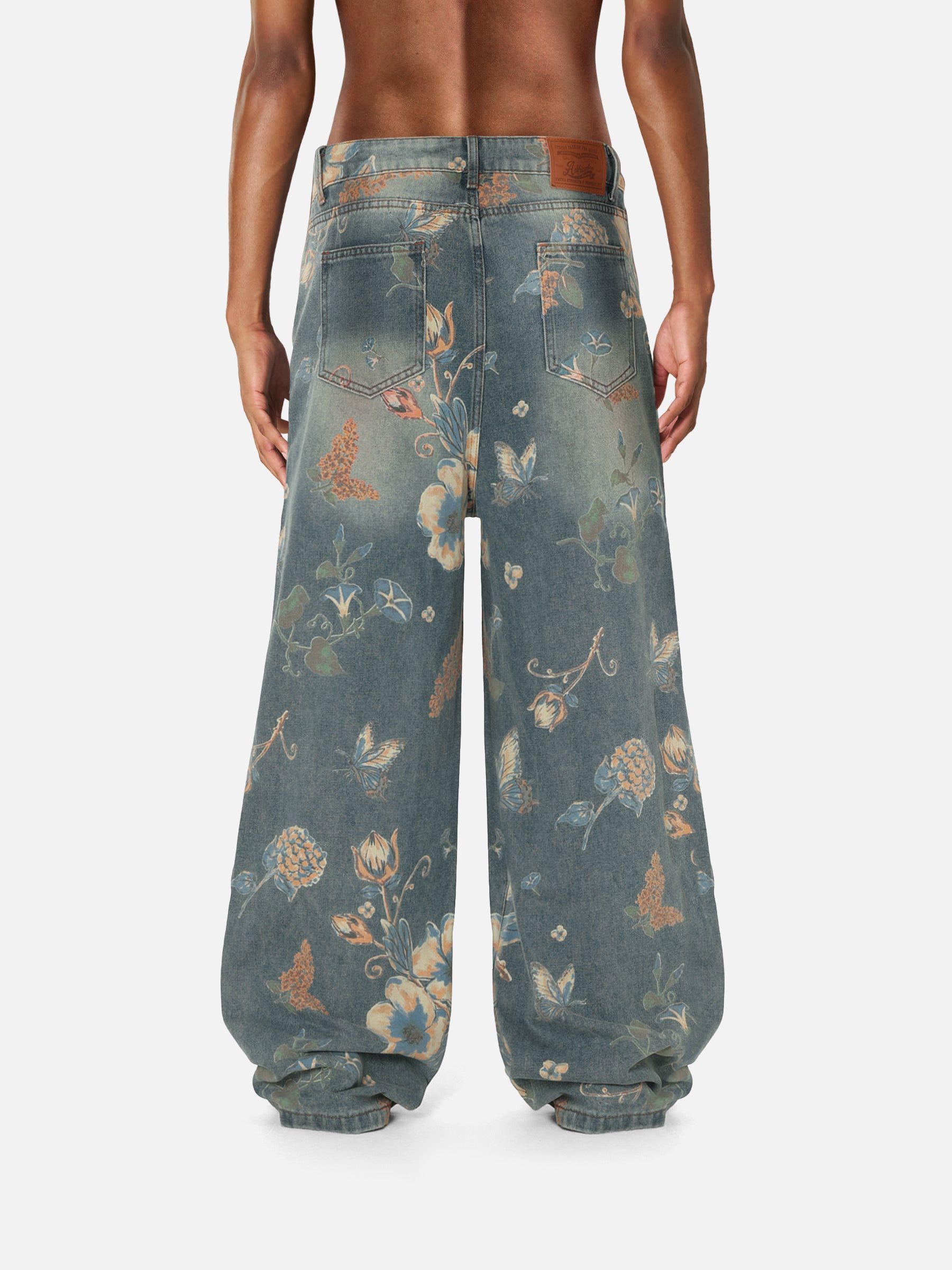 Aelfric Eden Floral Baggy Jeans-Limited Sale