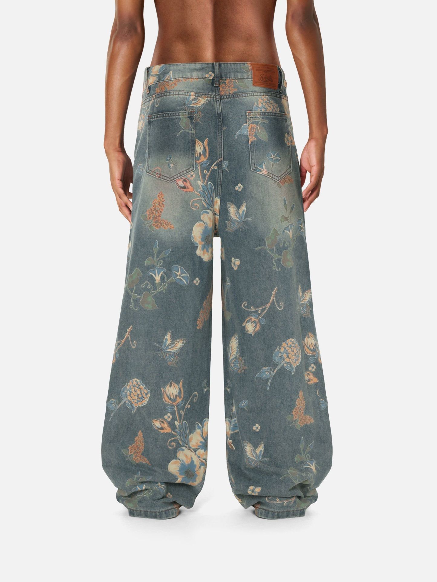 Aelfric Eden Floral Baggy Jeans-Limited Sale