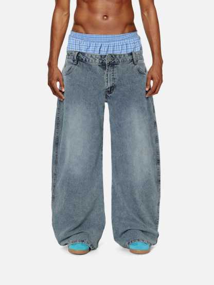 Aelfric Eden Double Waist Baggy Jeans-Limited Sale