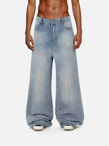 Aelfric Eden Rhinestone Baggy Jeans-Limited Sale