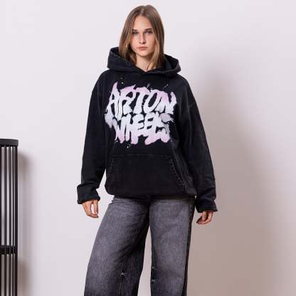 ARTONWHEELS Graff washed hoodie-Limited Sale