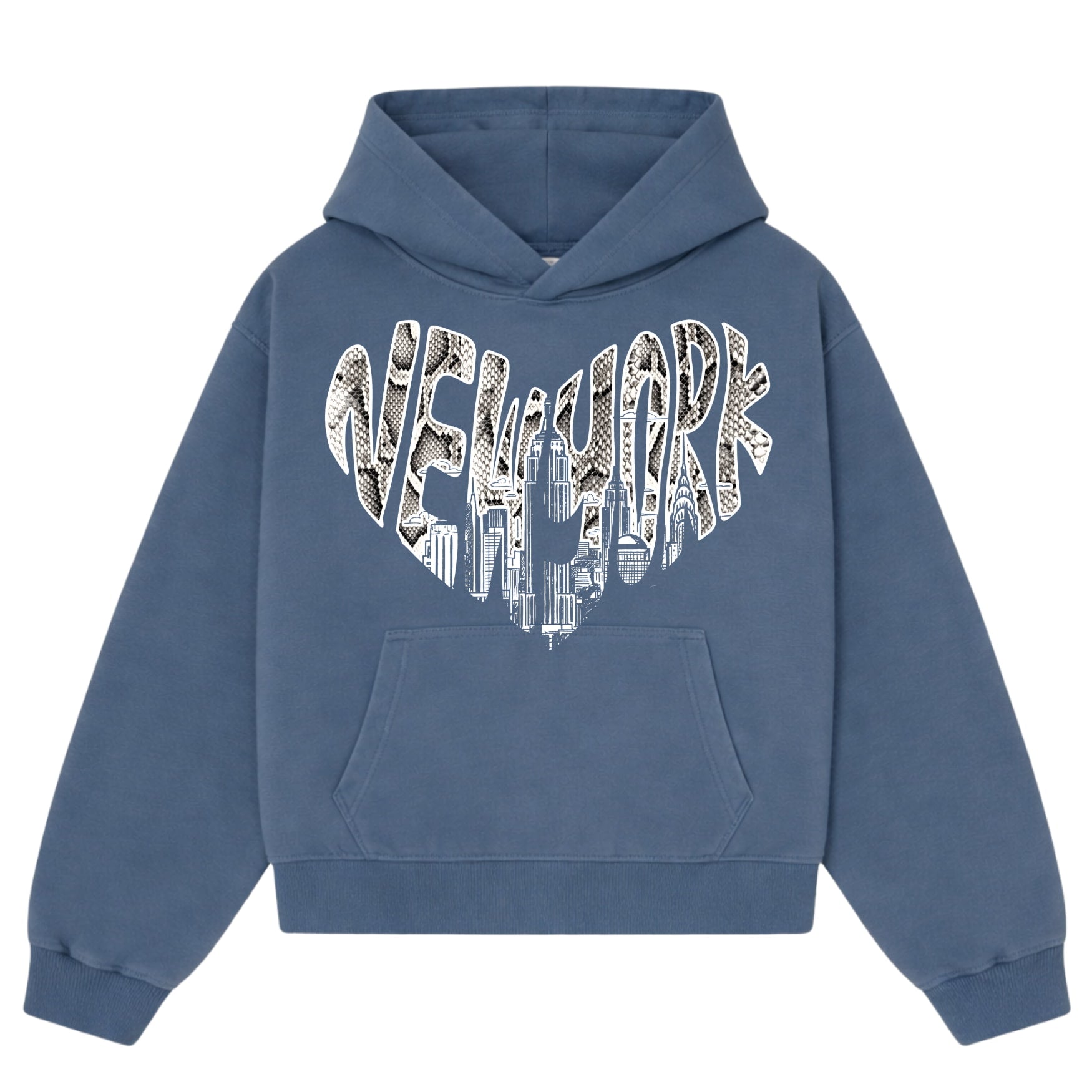 Blue Python Love Hoodie-Limited Sale