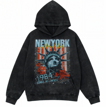 NYC Rhinestone Hoodie-Limited Sale
