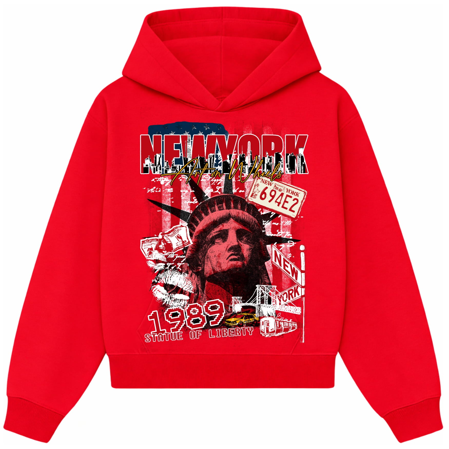 Red New York Hoodie-Limited Sale