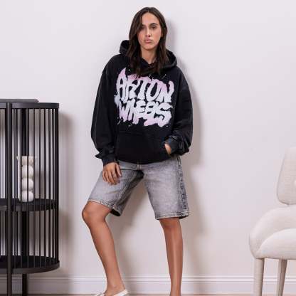 ARTONWHEELS Graff washed hoodie-Limited Sale