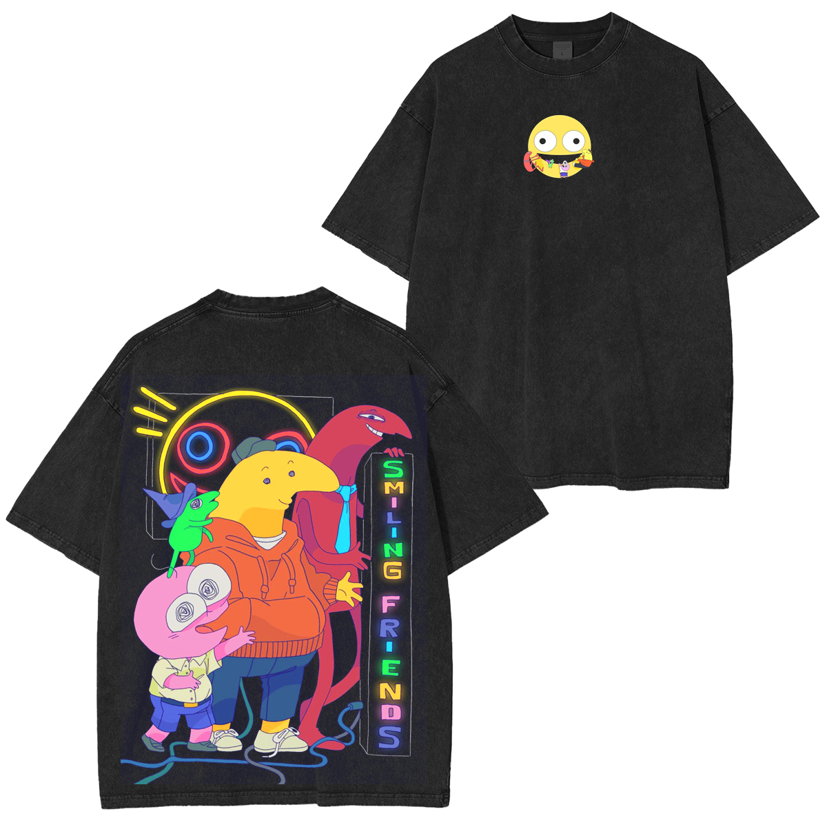 Guy Makes Smiling Friends Unisex Washed T-shirt/Crewneck/Hoodie-Limited Sale