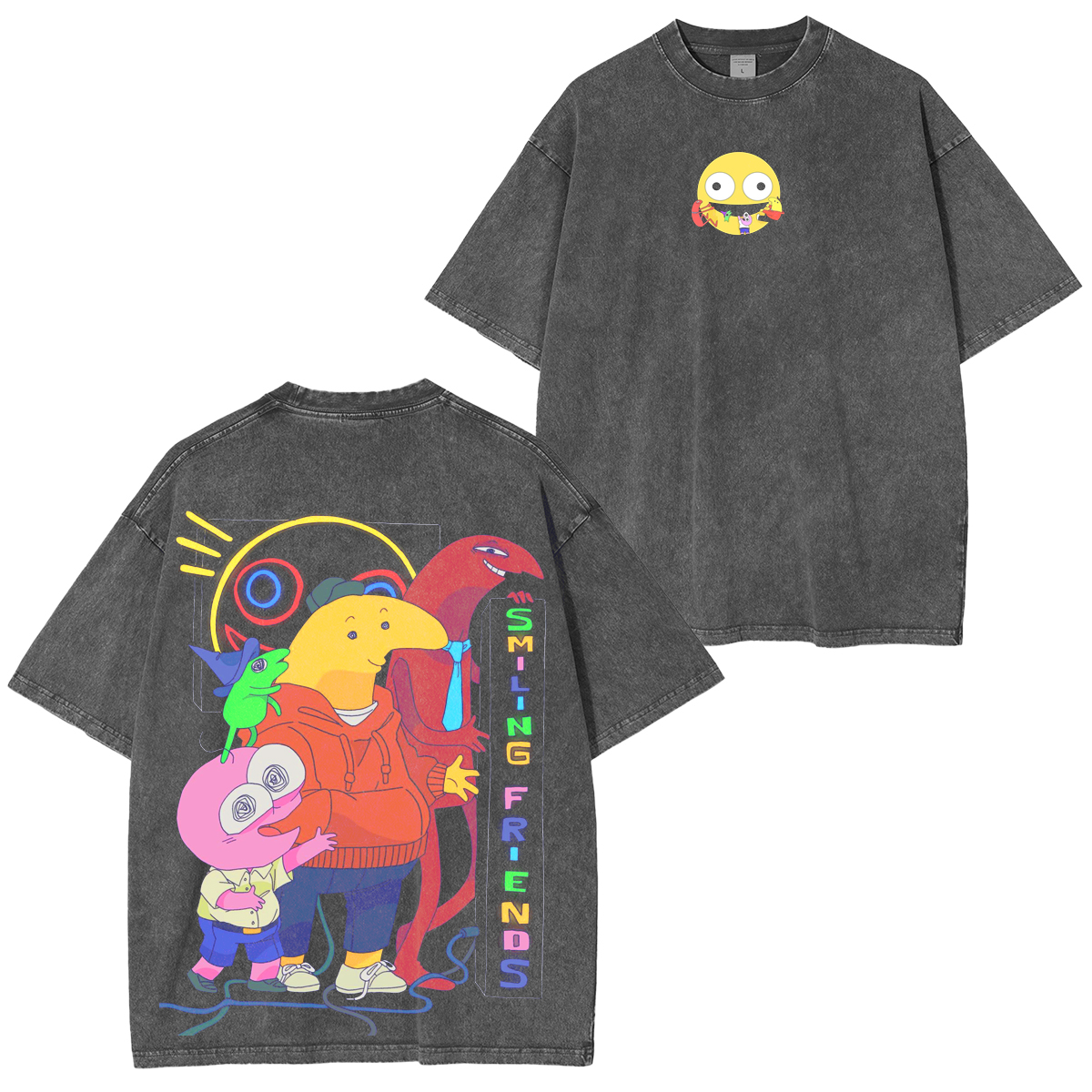 Guy Makes Smiling Friends Unisex Washed T-shirt/Crewneck/Hoodie-Limited Sale