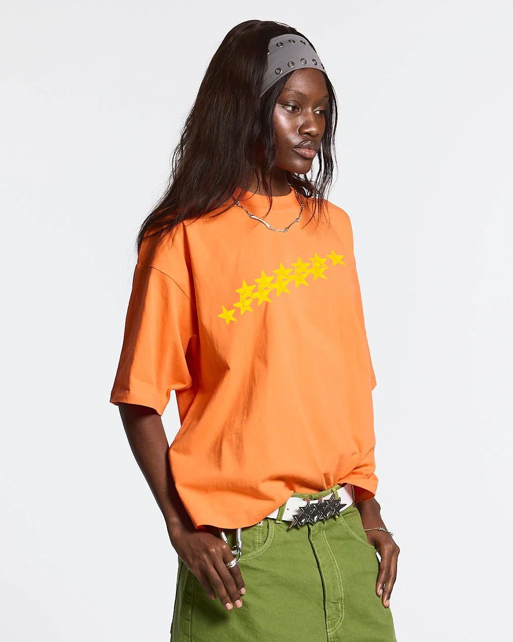 STARS TEE VIBRANT ORANGE-Limited Sale