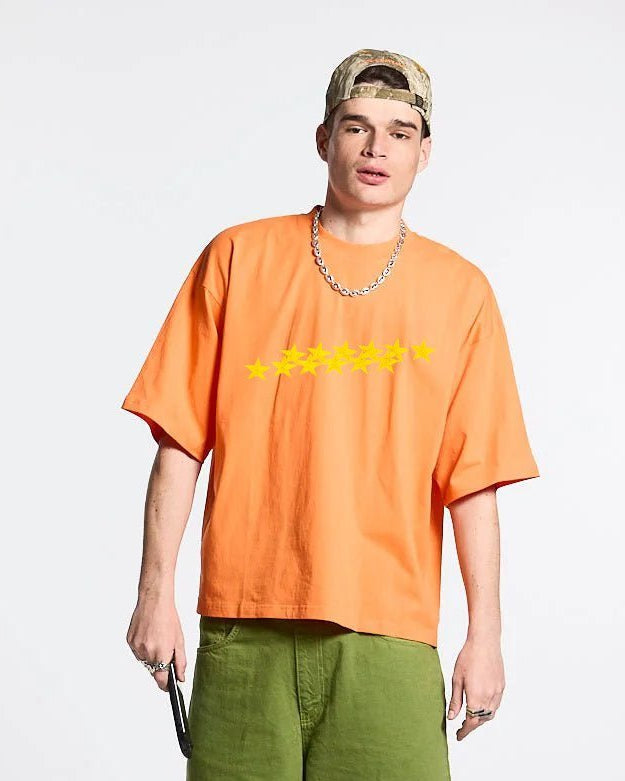 STARS TEE VIBRANT ORANGE-Limited Sale