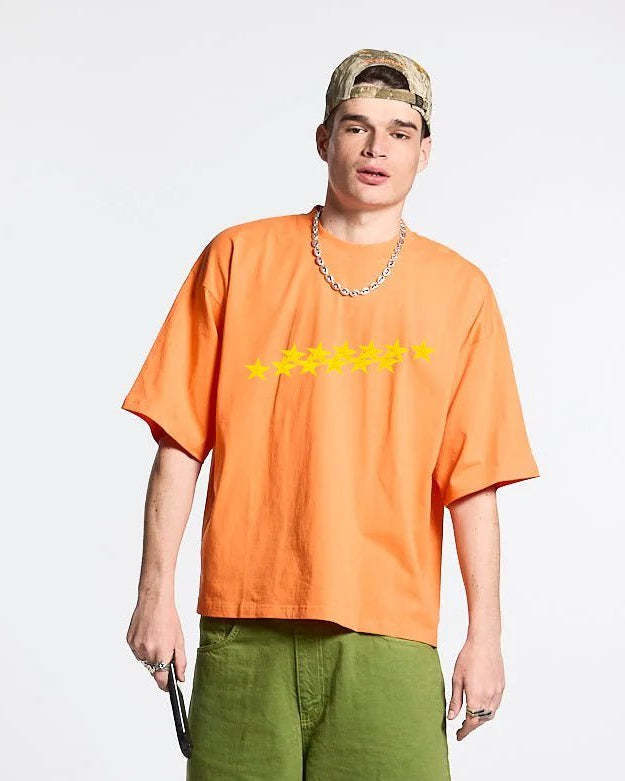 STARS TEE VIBRANT ORANGE-Limited Sale