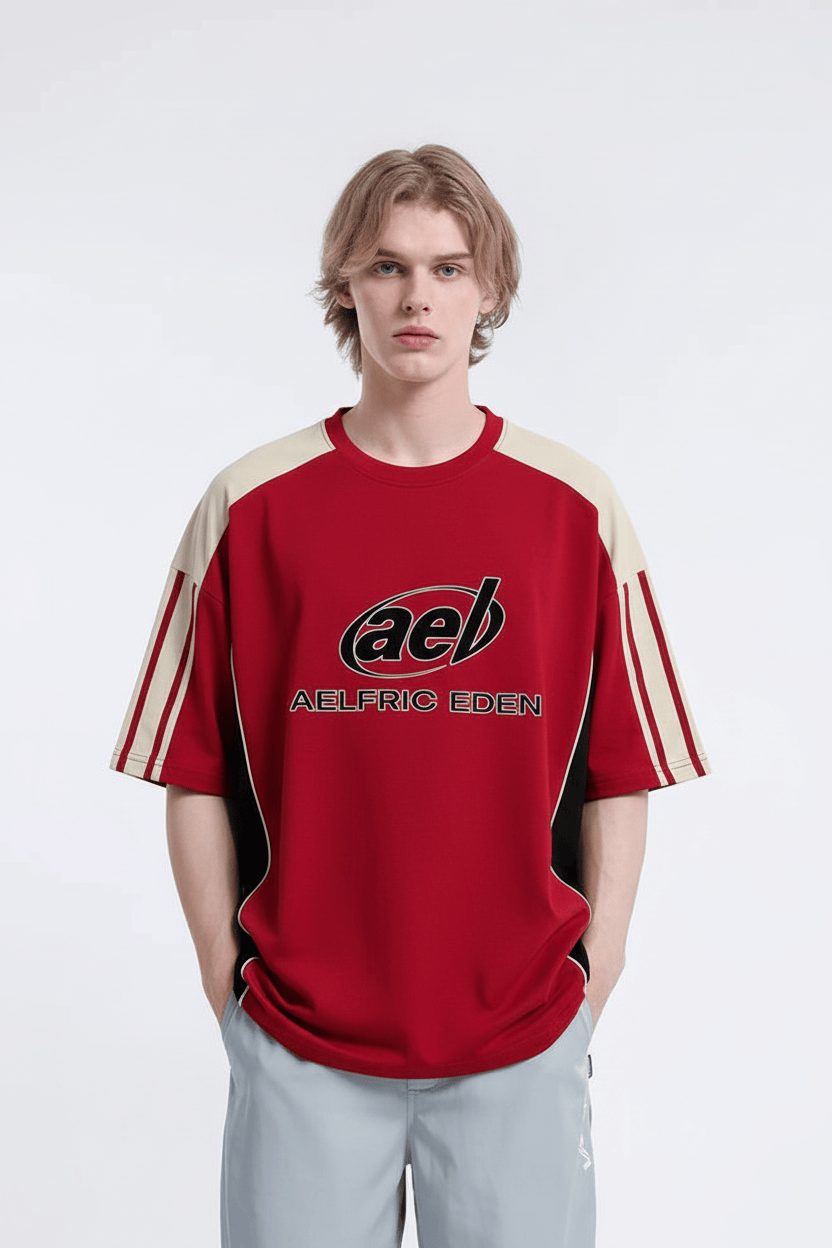 Aelfric Eden Color Block Speedway Tee-Limited Sale