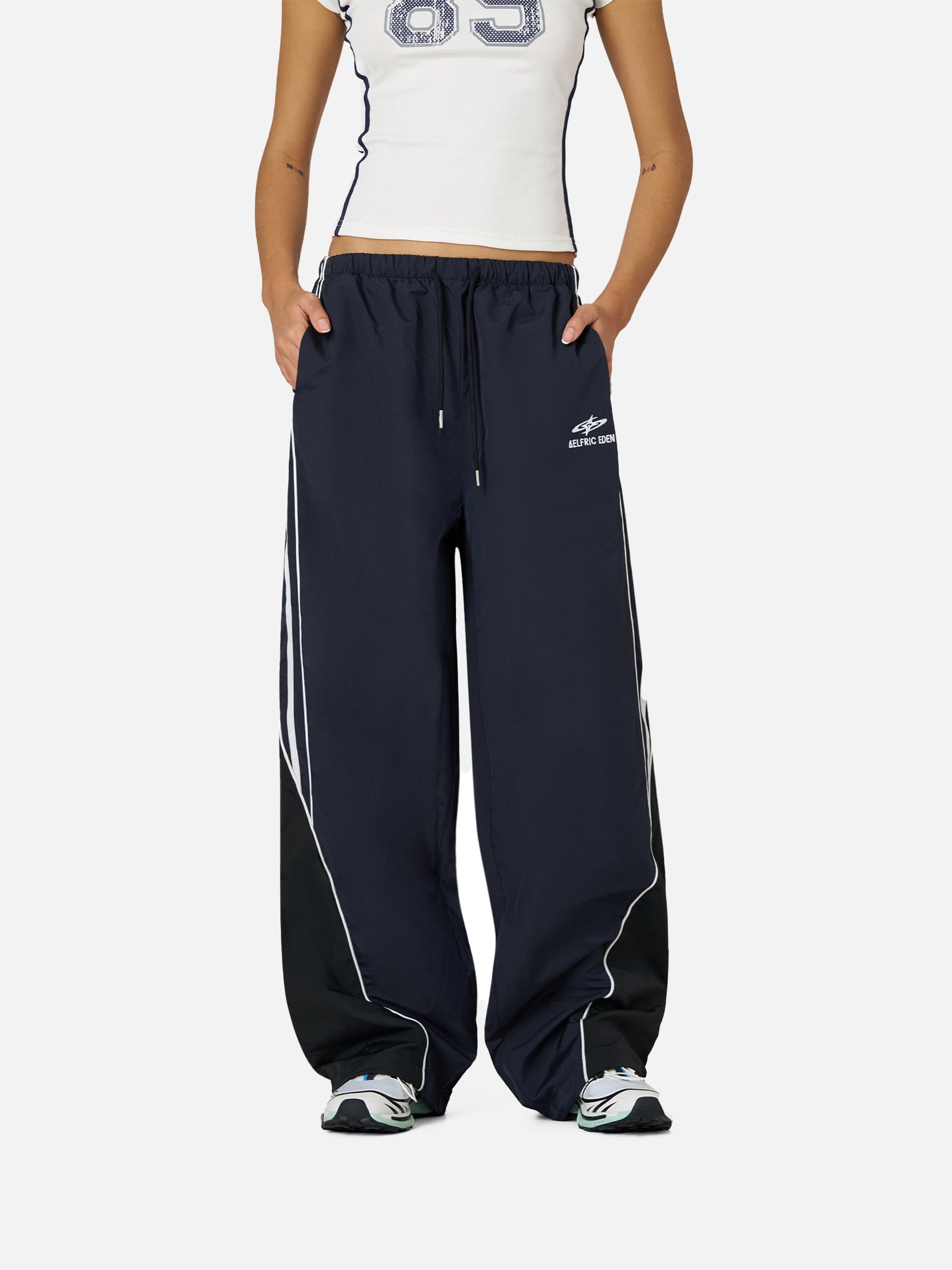Aelfric Eden Contrast Side Baggy Track Pants-Limited Sale
