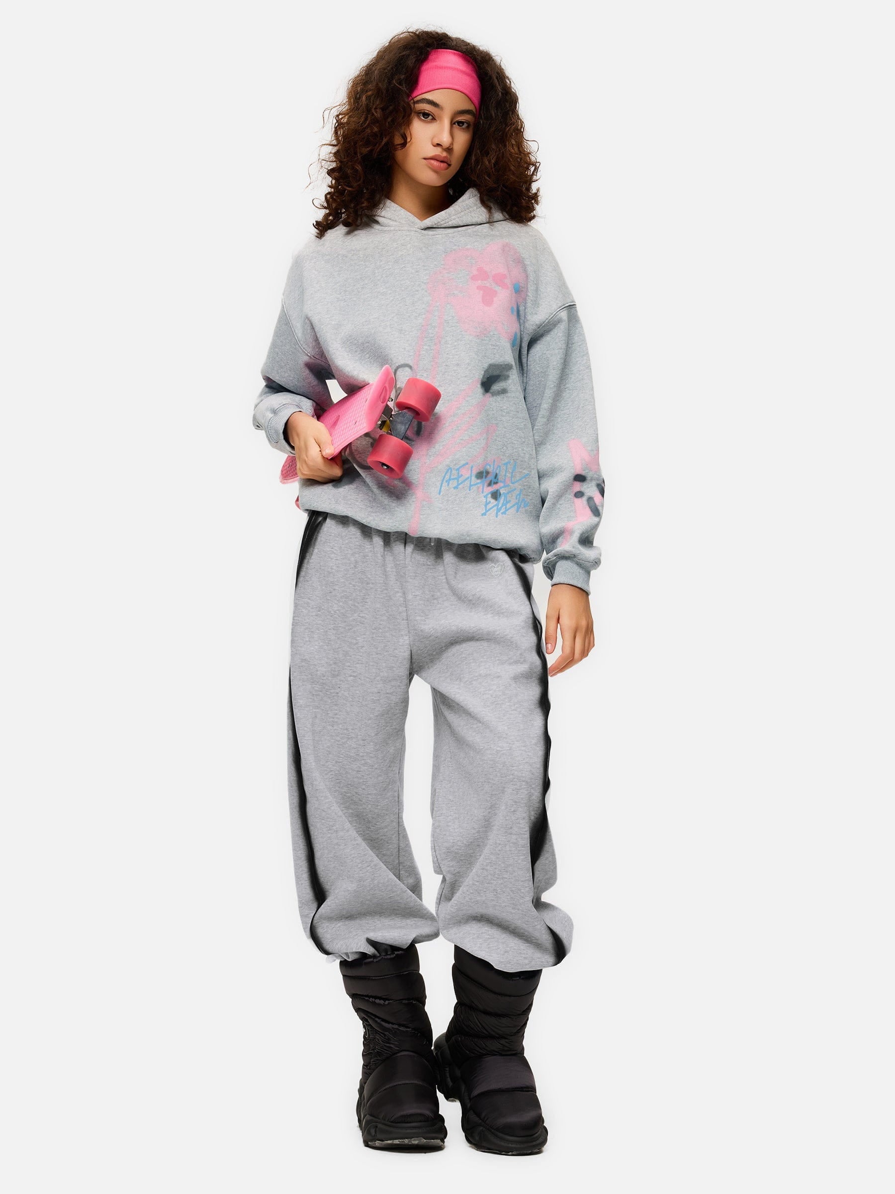 Aelfric Eden Graffiti Heart Baggy Sweatpants-Limited Sale