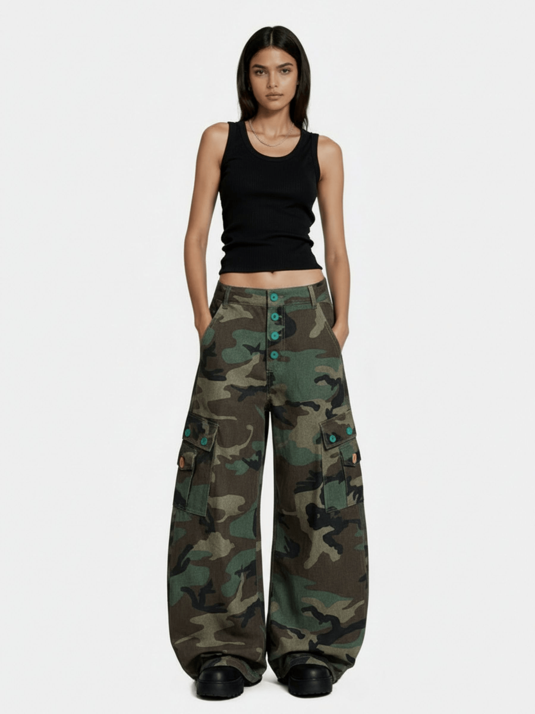 Aelfric Eden CAMO Baggy Barrel Pants-Limited Sale
