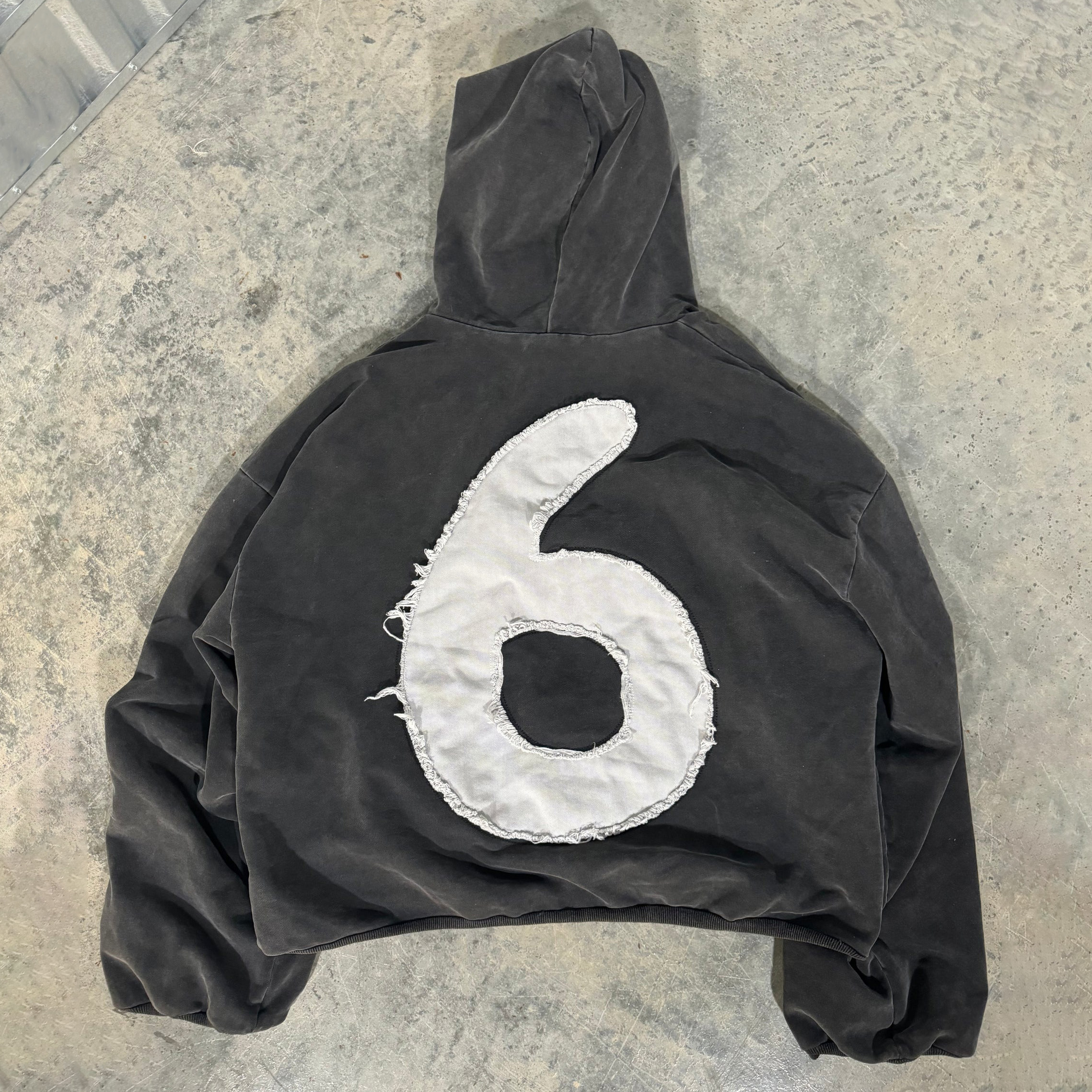 Six Print Long Sleeve Applique Embroidered Hoodies