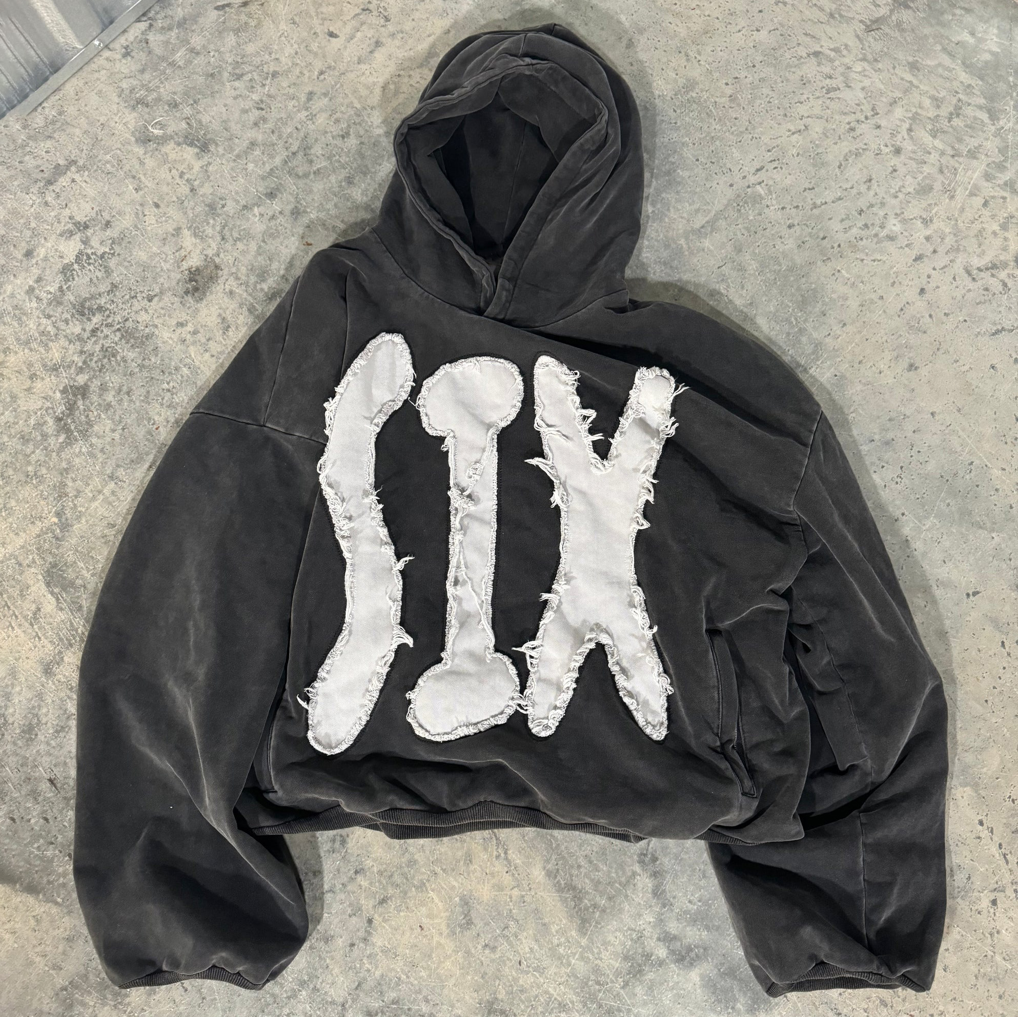 Six Print Long Sleeve Applique Embroidered Hoodies