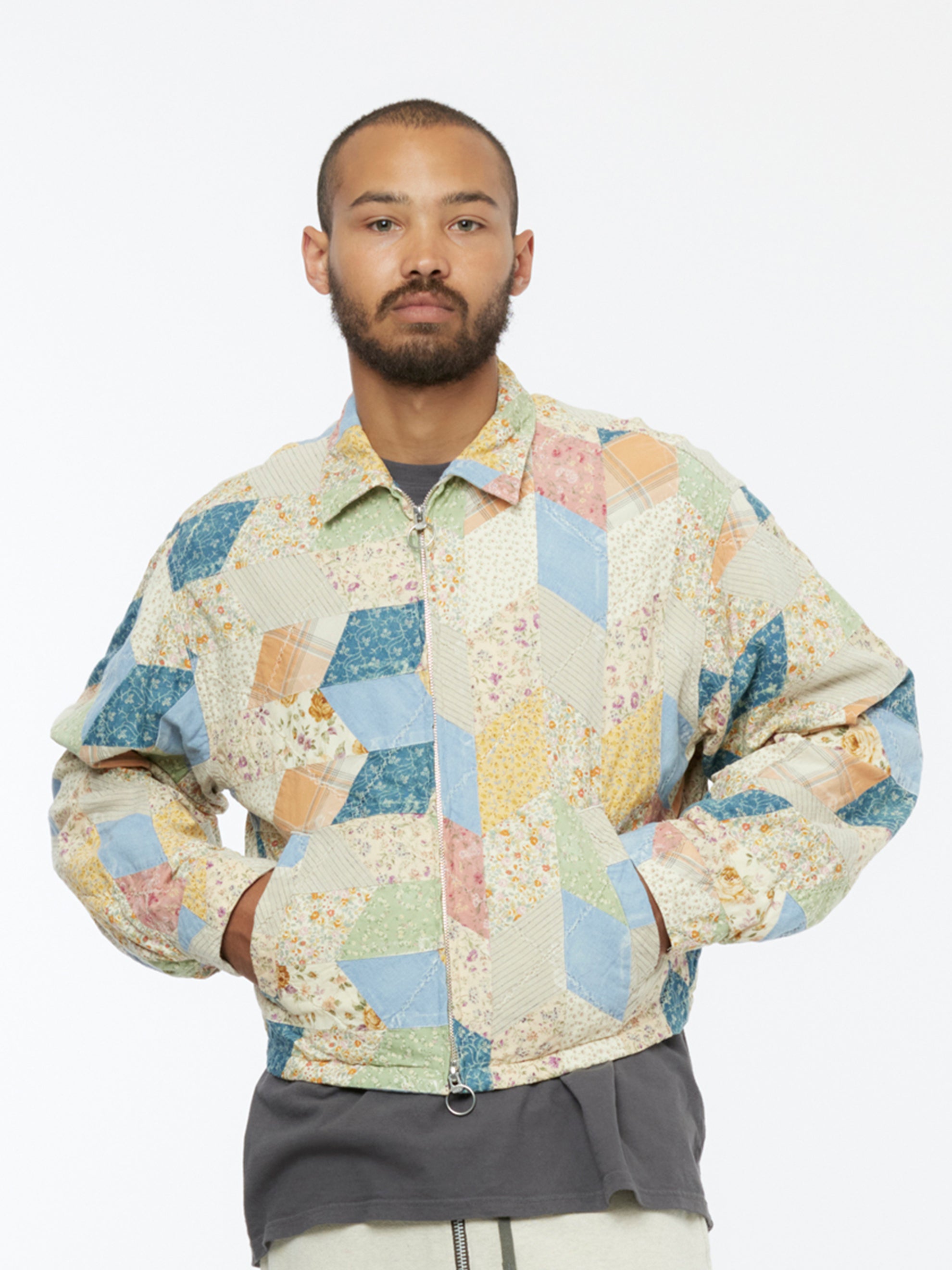 Yabane Quilt Patchwork Drizzler Jacket
