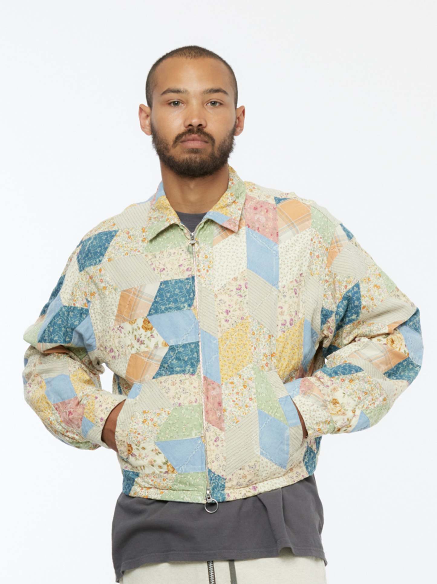Yabane Quilt Patchwork Drizzler Jacket
