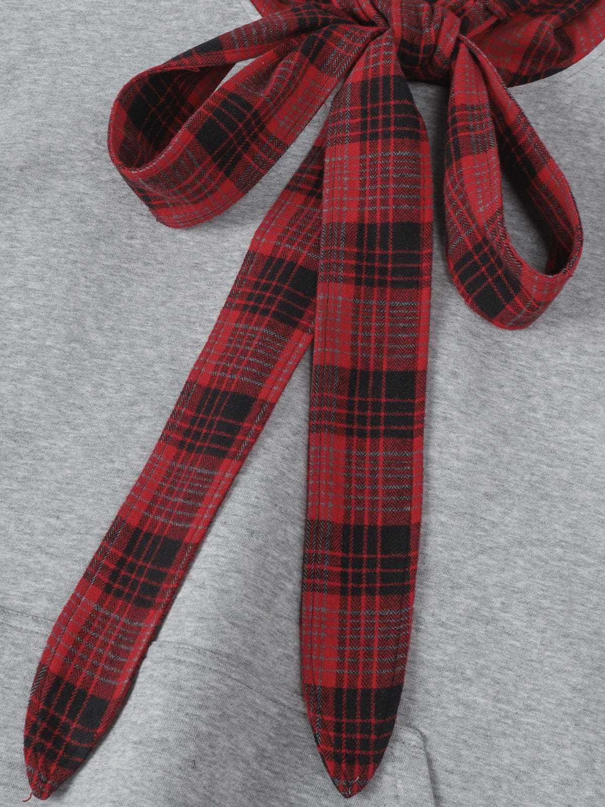 Aelfric Eden Plaid Bow Pullover Hoodie