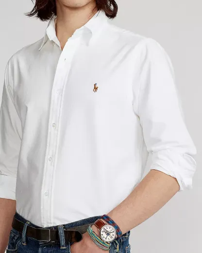   Polo Ralph Lauren Classic Fit Long Sleeve Cotton Oxford Button Down Shirt