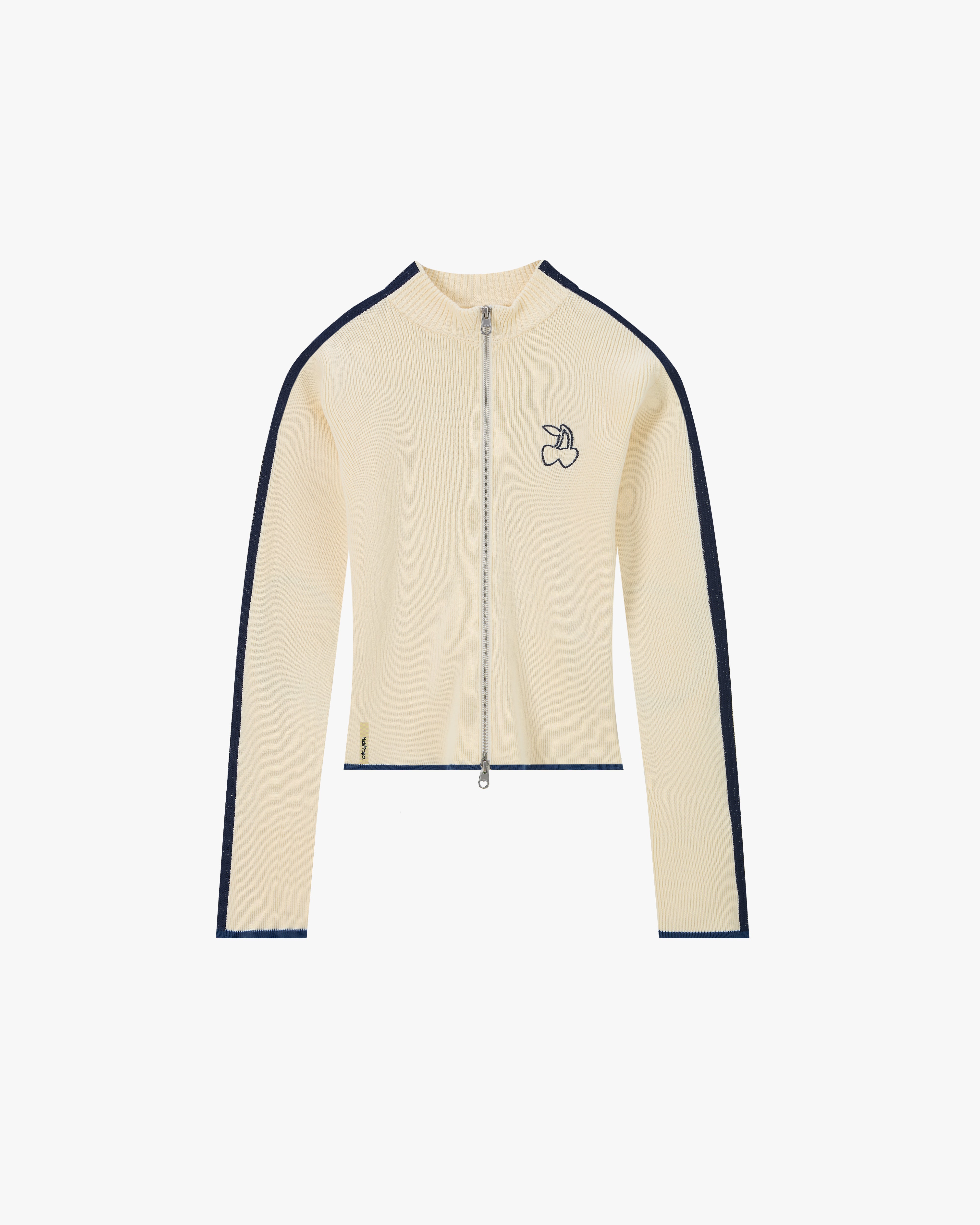 Cherries Full-Zip Knit Ecru