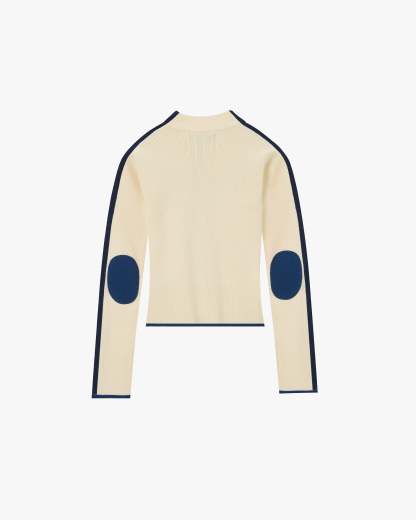 Cherries Full-Zip Knit Ecru