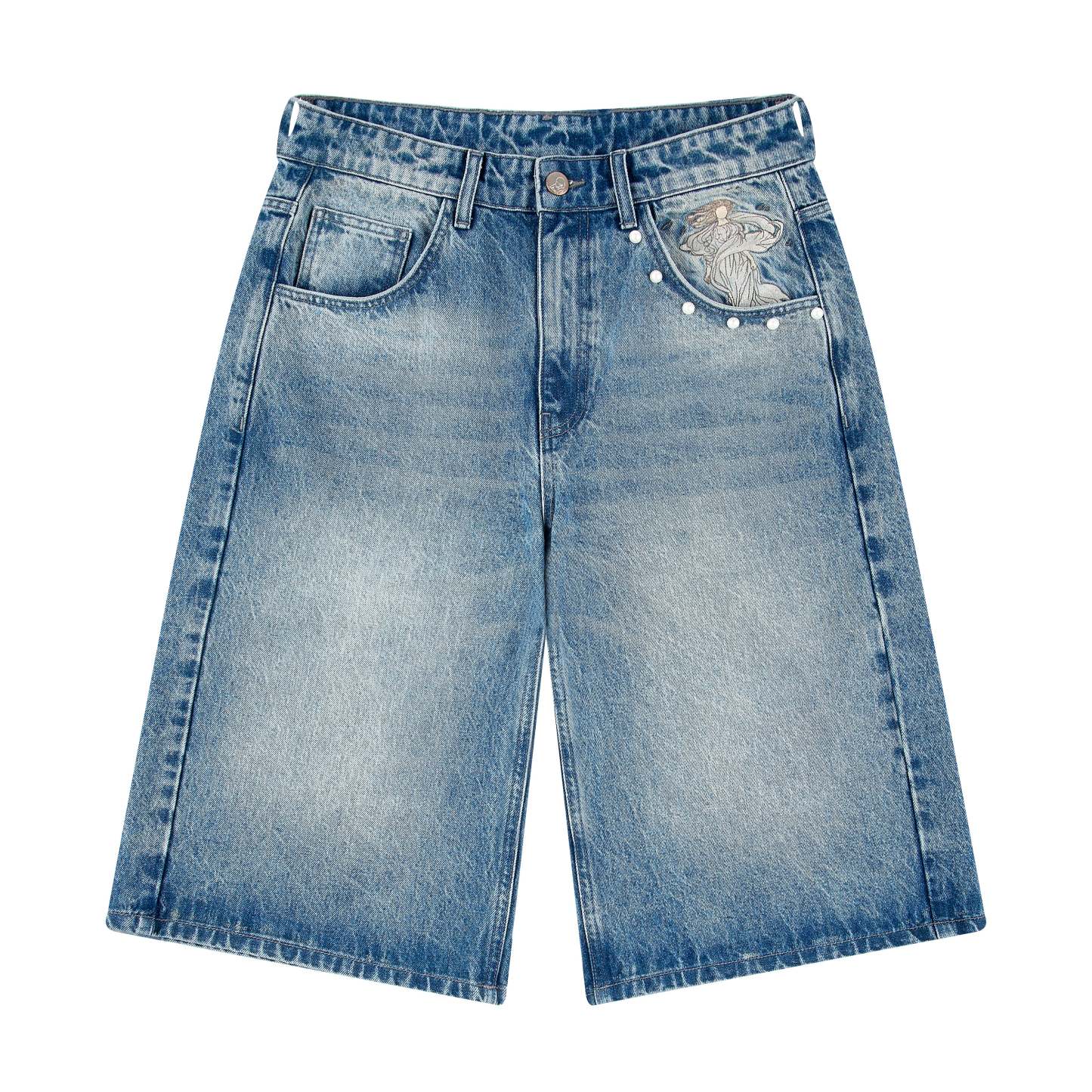 "awakening" Jorts blue
