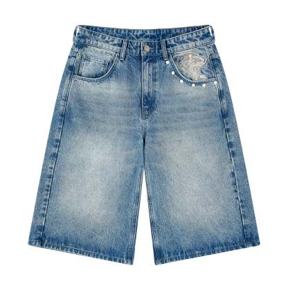 "awakening" Jorts blue