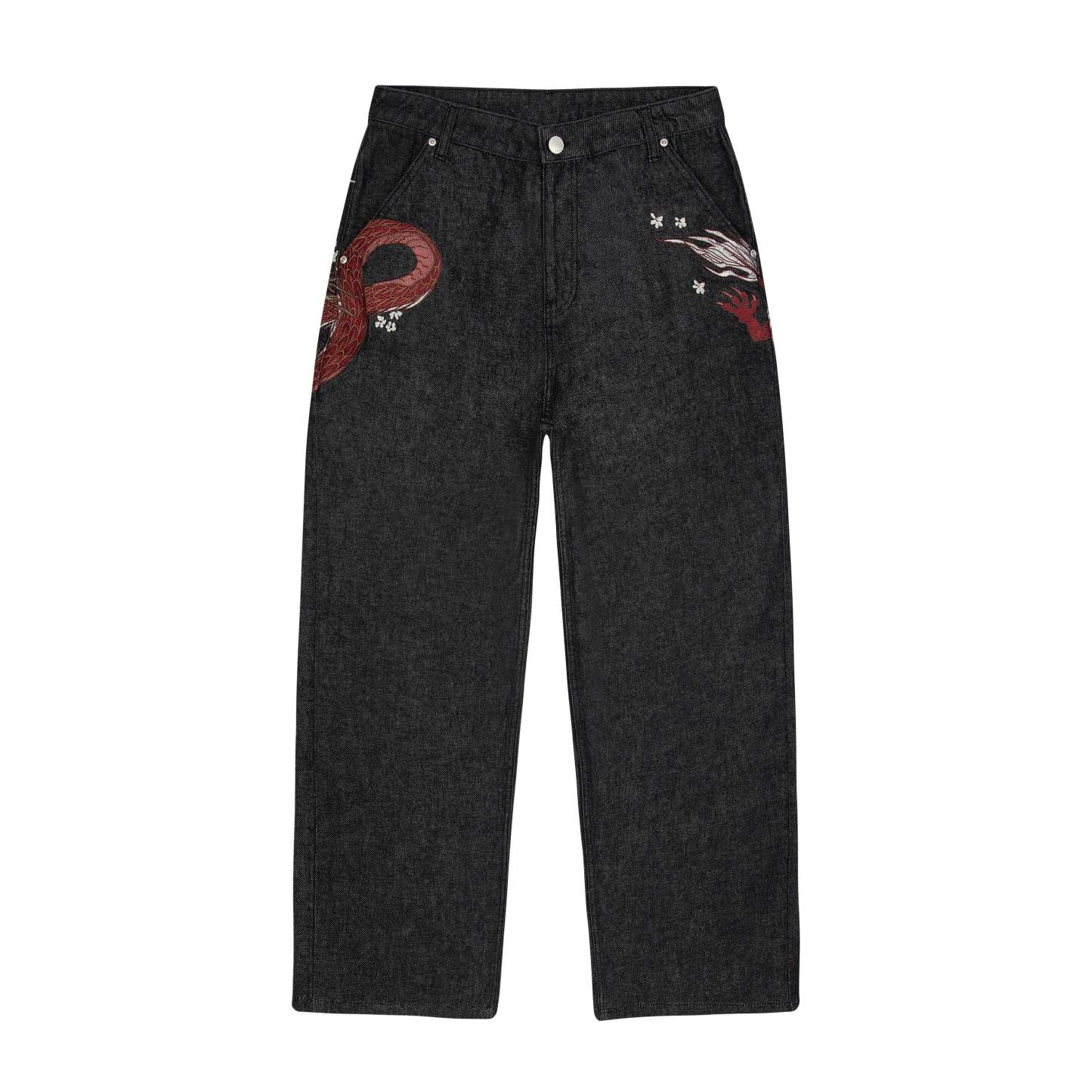 "yakuza" raw Denim black